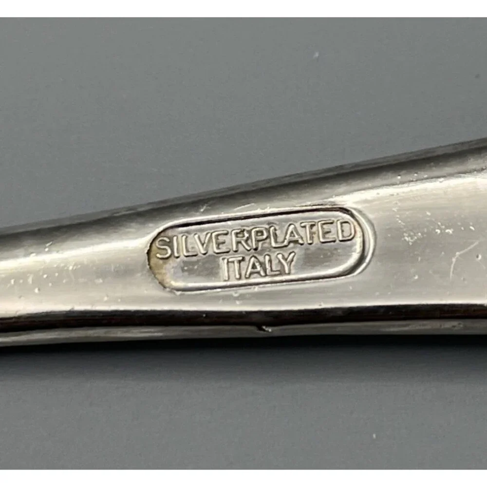 Ornate Italian Baroque Style Silverplate Cake Server for Wedding or Anniversary